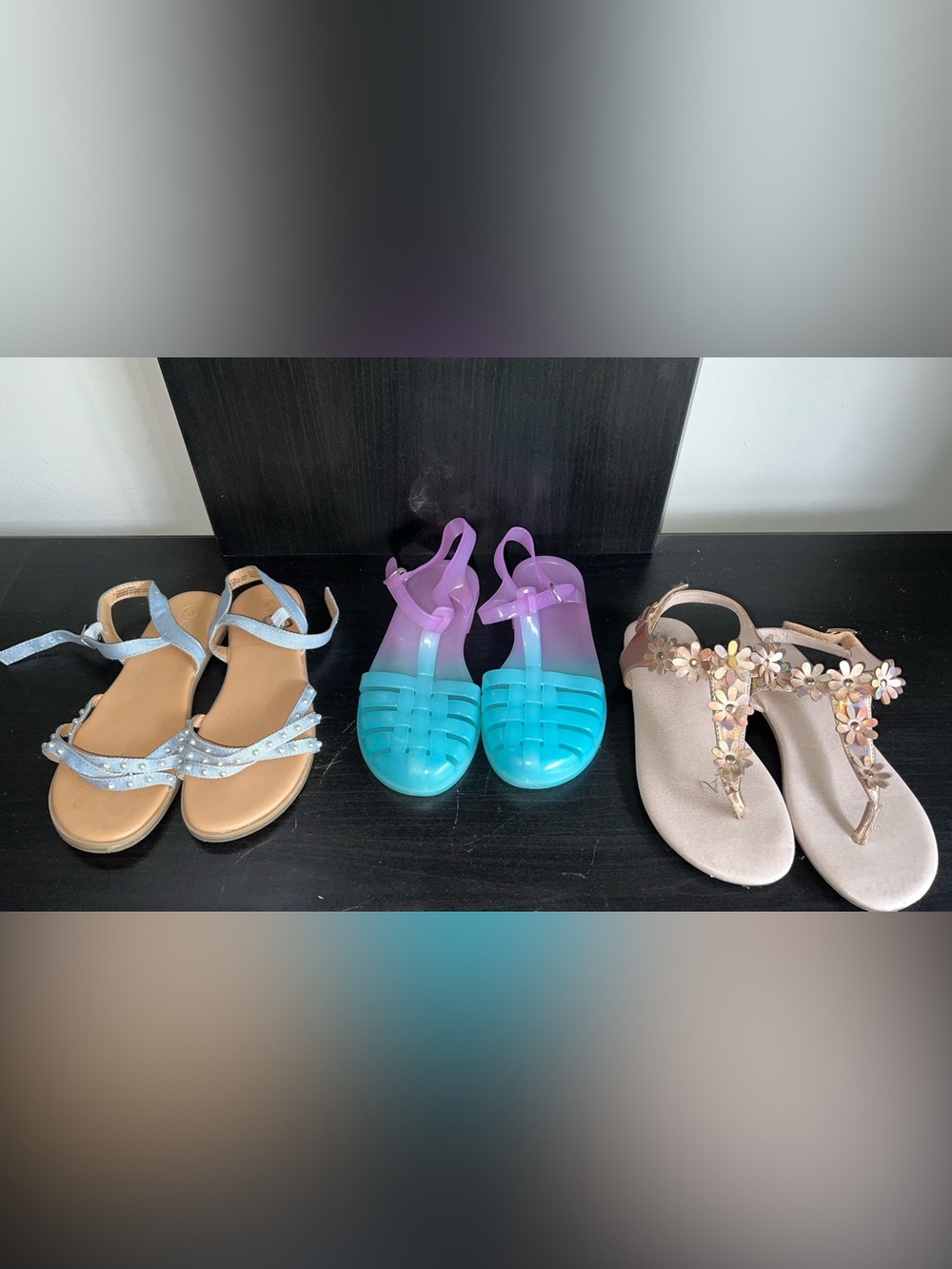 3 Pair of Sandals Size 3